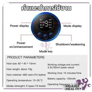 เครื่องนวดไฟฟ้า เครื่องนวดคอไฟฟ้า แบบสติกเกอร์ติด ขนาดเล็ก ชีพจรต่ํา สําหรับนวดคอ หลัง ร่างกาย กระตุ้นกล้ามเนื้อ แขน ขา