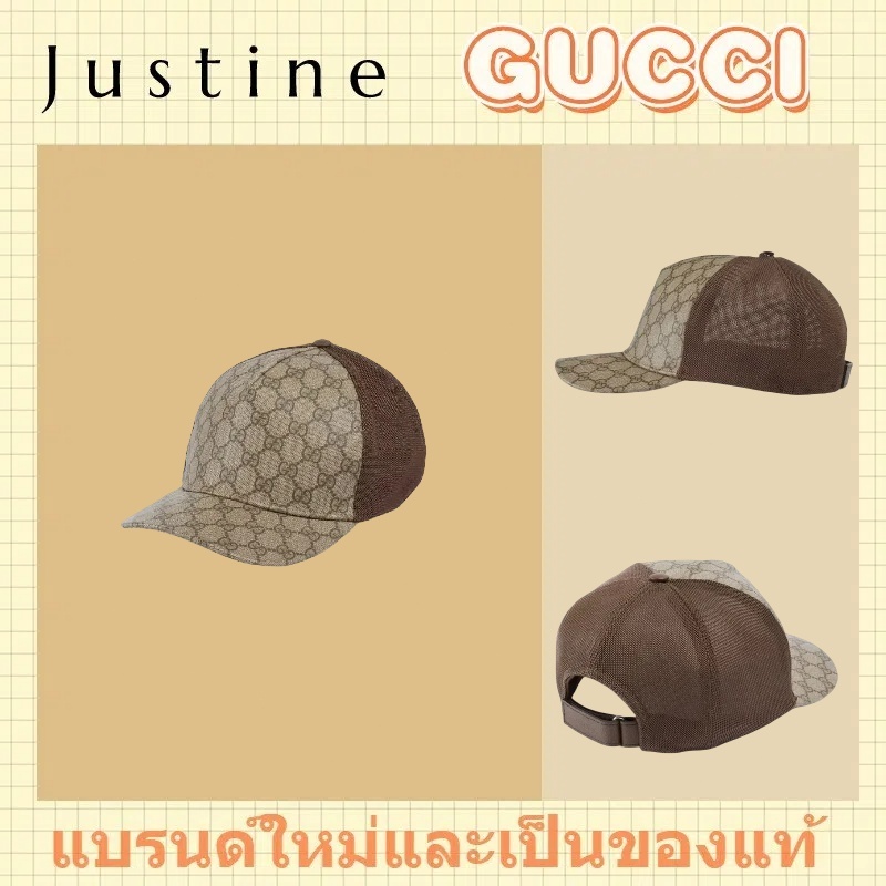 หมวกเบสบอล GUCCI GG Supreme ใหม่และแท้