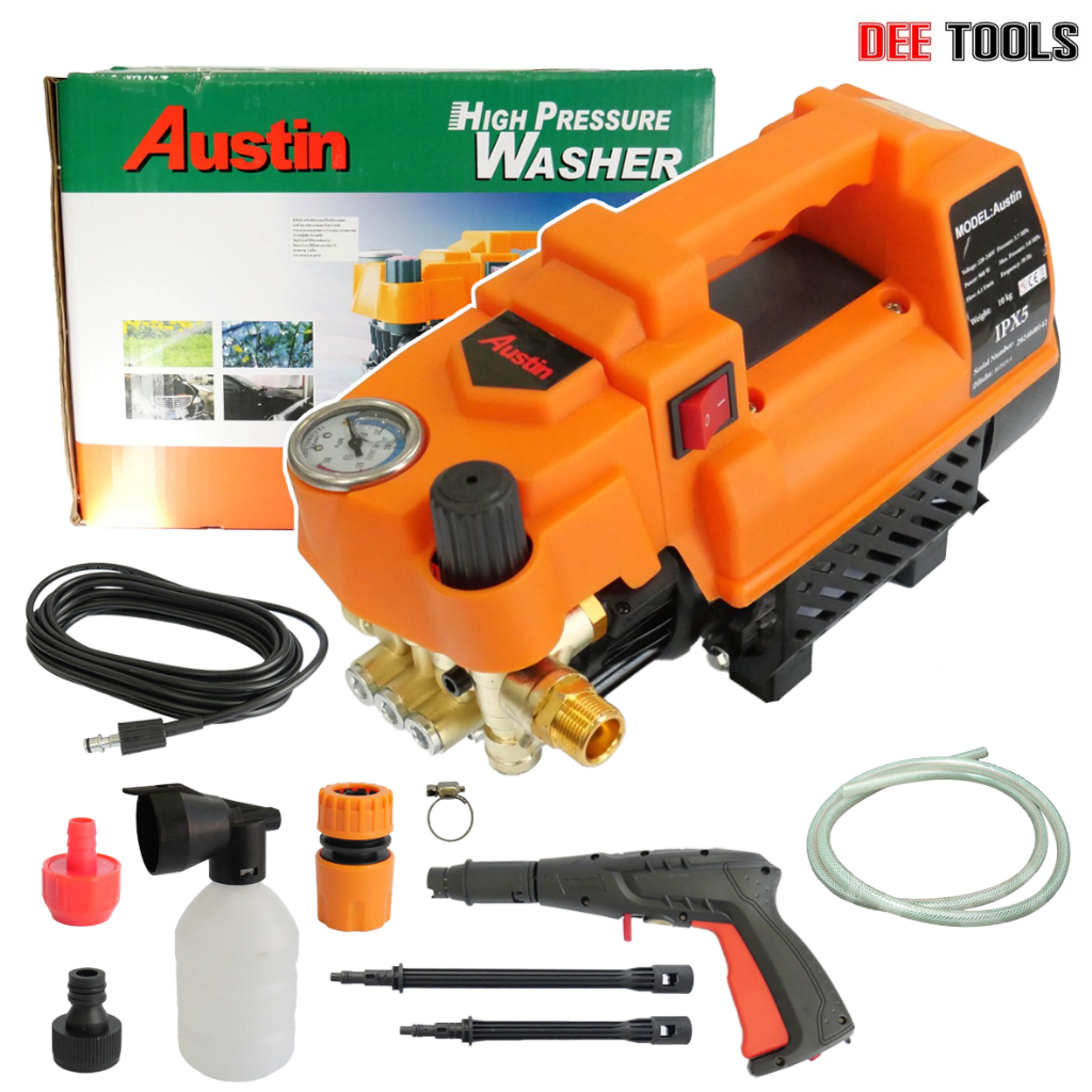 Austin เครื่องมือช่างและอุปกรณ์ เครื่องฉีดน้ำแรงดันสูง 350บาร์ อุปกรณ์ฉีดน้ำ แรงดันสูง เครื่องฉีดน้ำ