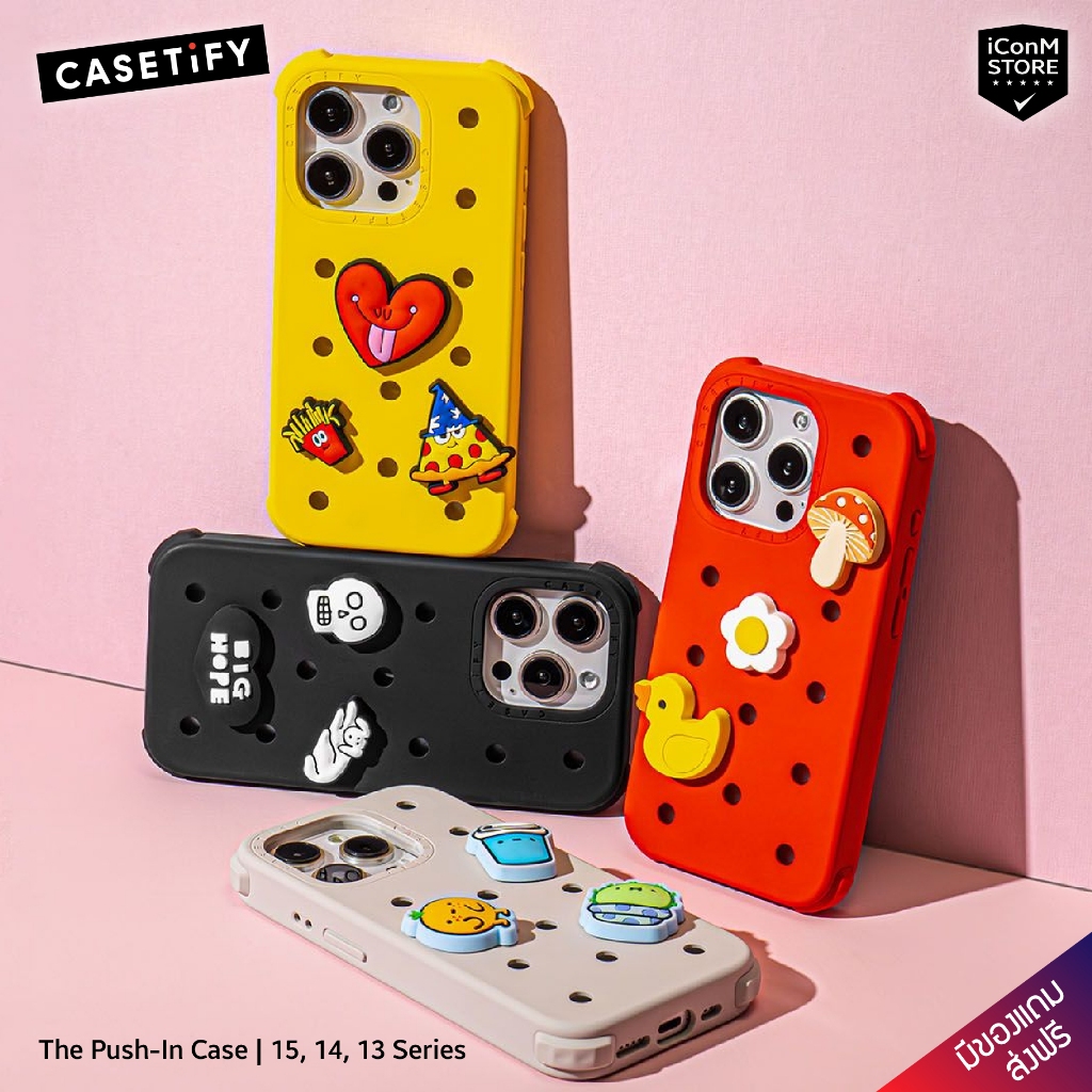 [พร้อมส่ง] CASETiFY - The Push-In Case เคสสำหรับ 15, 14, 13 Series [ผ่อน0% ส่งฟรี มีของแถม]