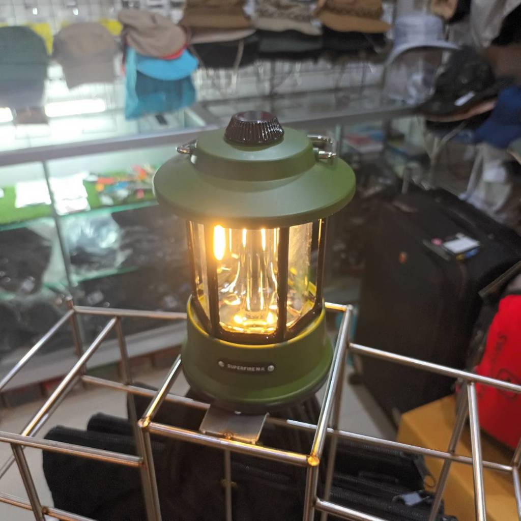 ไฟฉาย โคมไฟ SUPERFIRE LANTERN LAMP T35 4.5W+1.5W(MAX)/DC 3.7V IP44 Tec40store ไรท์สาระกับครูแว่น