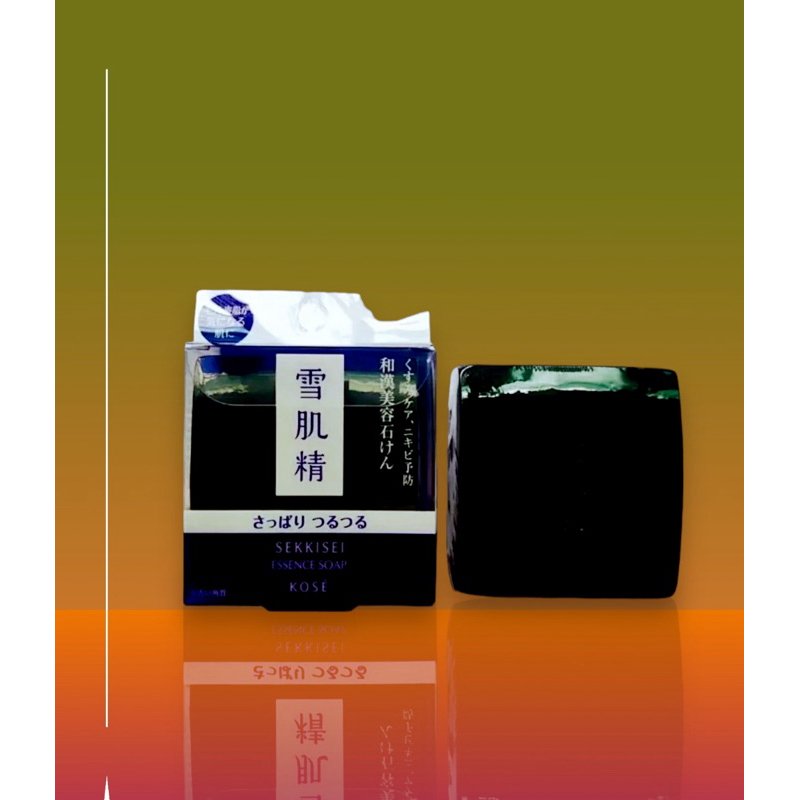 ❤️‍🔥สบู่ดำล้างหน้า(ไม่มีกล่องใส่)Kose Sekisei Clear Facial Soap ขนาด 120 g. (ของแท้💯)