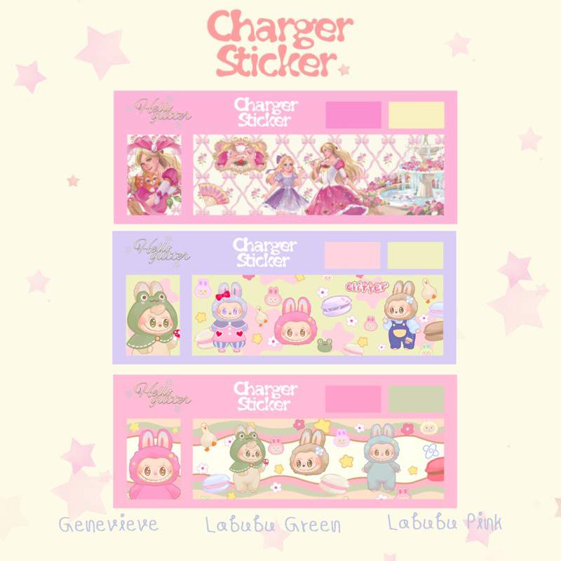 Charger Sticker  สติกเกอร์ติดหัวชาร์จ PVC ♡by helloxglitter ราคา ถูกที่สุด ดีลบีเคเค แกลเลอรีภาพที่ 3