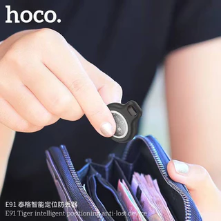 Hoco E91 Tag อุปกรณ์ติดตาม GPS ค้นหาตำแหน่งสิ่งของ รองรับ Find My ไม่ต้องติดตั้งแอพเพิ่ม แบตเตอรี่ 9-12 เดือน