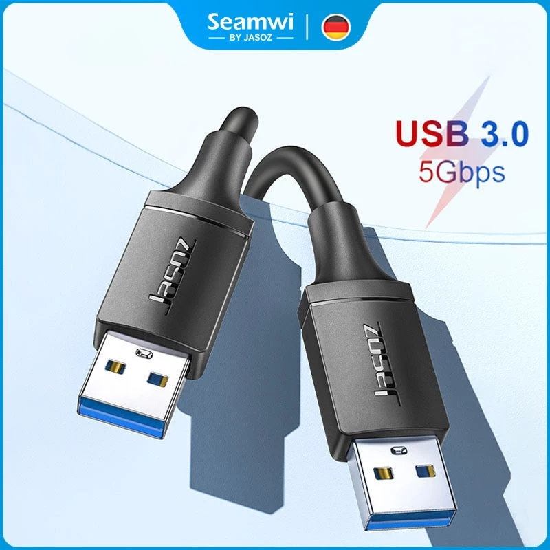 ⚡ส่งจาก กทม⚡Seamwi สาย USB to USB Cable ความเร็วสูง 5Gbps สําหรับถ่ายโอนข้อมูล ยาว 0.5m-3m รุ่น D118