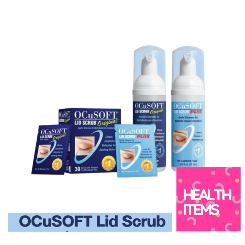 ((ของแท้ร้านยา)) Ocusoft Lid Scrub Foam ขนาด 50 ml และรุ่น Plus ขนาด 50 ml