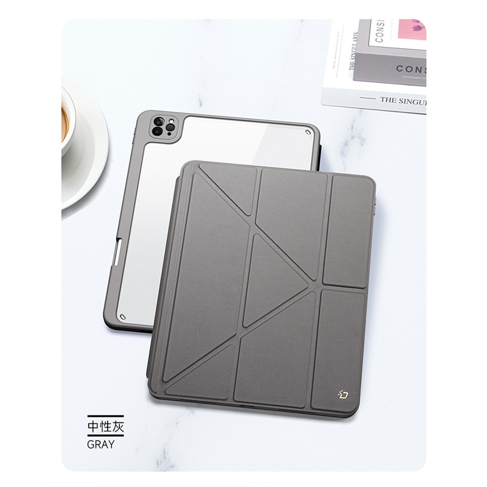Case ipad Air8/Air7/Air6/Gen11/pro11/pro13 DUX DUCIS Magi Series Protection Case เคสกันกระแทก Case ถอดปกพับจีบ!