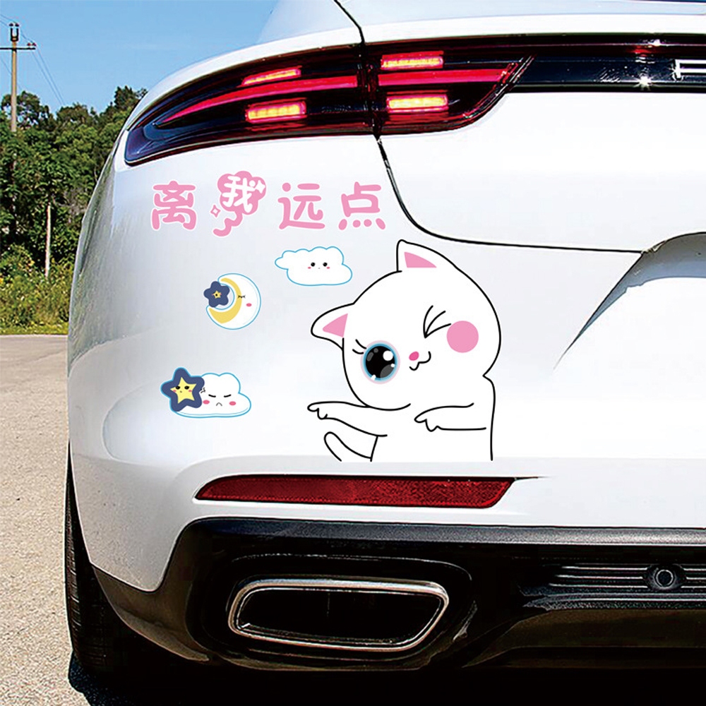 (ส่งจากไทย) สติ๊กเกอร์แมว สติ๊กเกอร์ติดรถการ์ตูน สติ๊กเกอร์การ์ตูน ติดรถ ติดแอร์ ติดได้หลากหลาย สติ๊กเกอร์สวยๆ ปกปิดรอย - รูปที่ 2