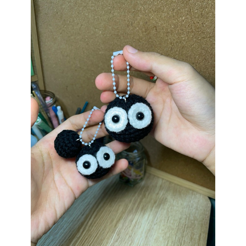 Susuwatari crochet ⚫️ พวงกุญแจภูตเขม่า