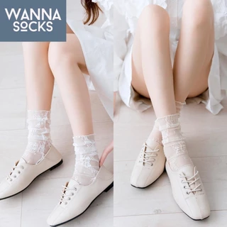 ส่งจากไทย!! ถุงน่อง รุ่น VICTORIA ลายลูกไม้ ผ้าตาข่าย สวมใส่สบาย สำหรับผู้หญิง D02