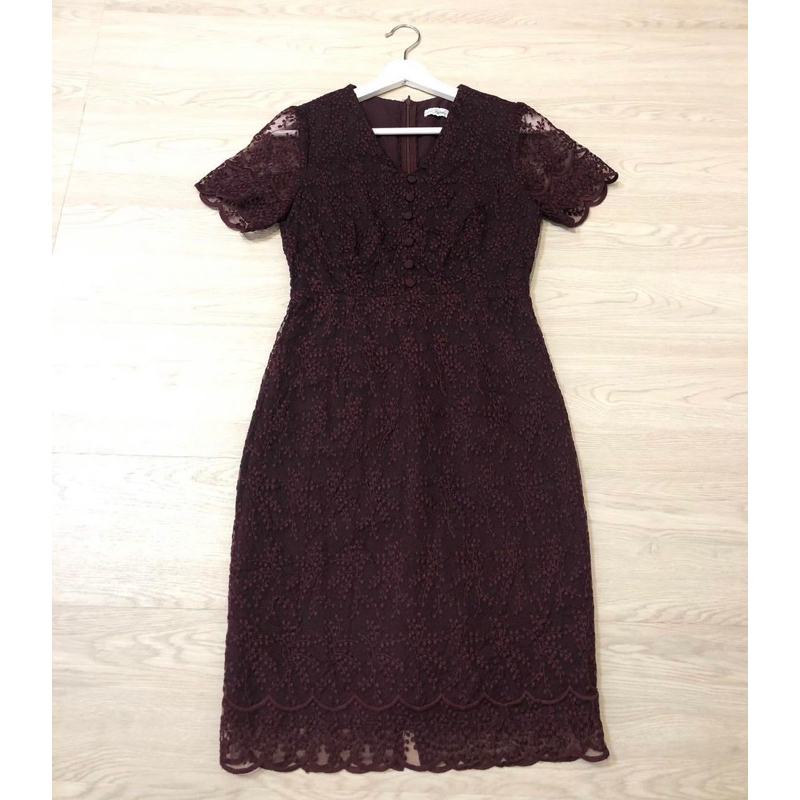 เดรสผ้าลูกไม้ Kalisa Brand size S