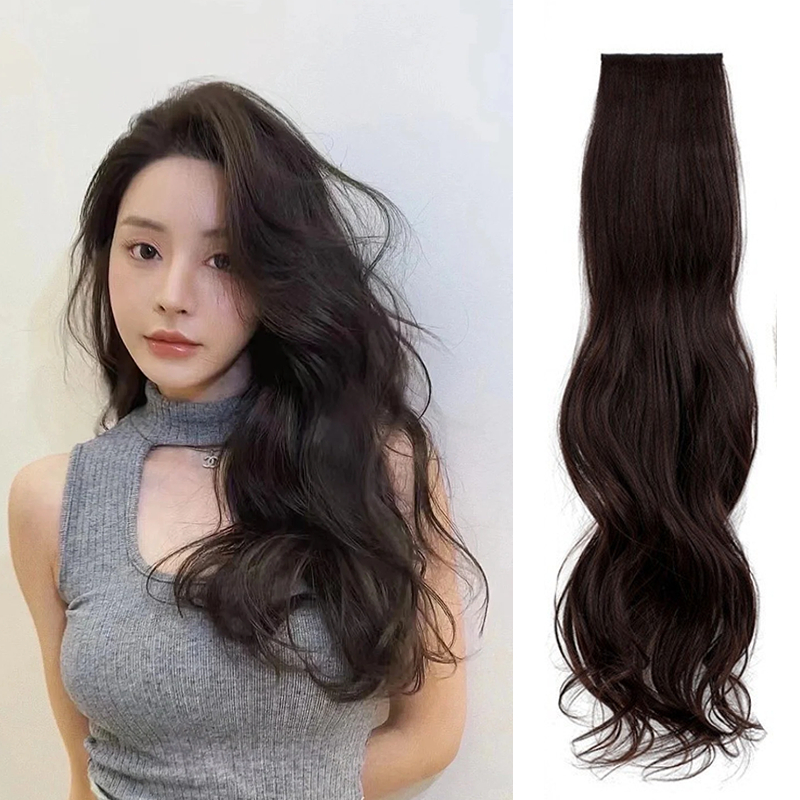แผ่นเสริมผม แฮร์พีชเสริมหนา1ชิ้น กิ๊บBB2ตัว ติดแน่น น้ำนักเบา ยาว40/50/60cm ดูเป็นธรรมชาติ