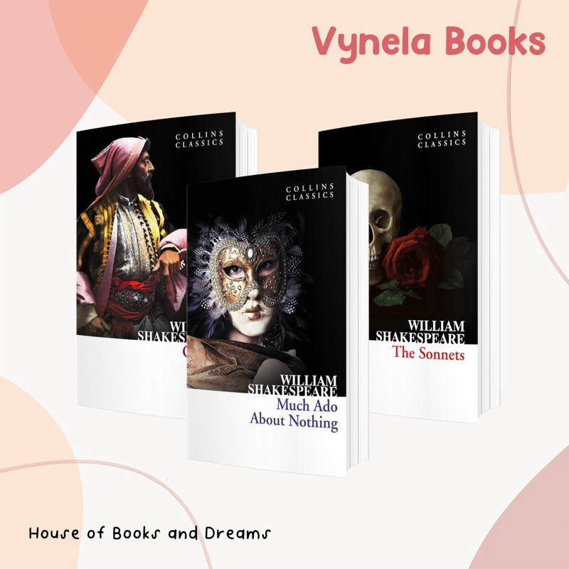 VYNELA (หนังสือภาษาอังกฤษ) WILLIAM SHAKESPERE'S PLAYS #2: OTHELLO/MUCH ADO ABOUT NOTHING/THE SONNETS