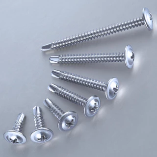 IEPERNG สกรูปลายสว่าน #8 ยกกล่อง แฉก P+(P) 1000/500 ตัว ยึดสังกระสี Tapping Screw