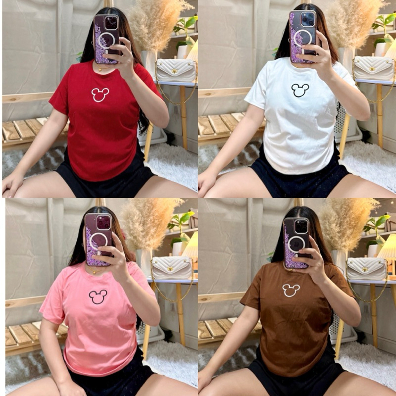 625 เสื้อสาวอวบ ปักน้องหมีพรางหุ่น : อก 34-48