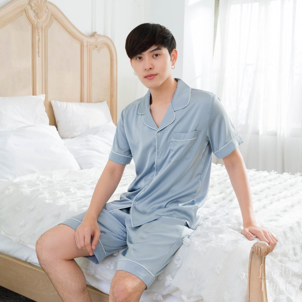 ชุดนอนผู้ชาย LovelyNight แขนสั้น-ขาสั้น Design A35
