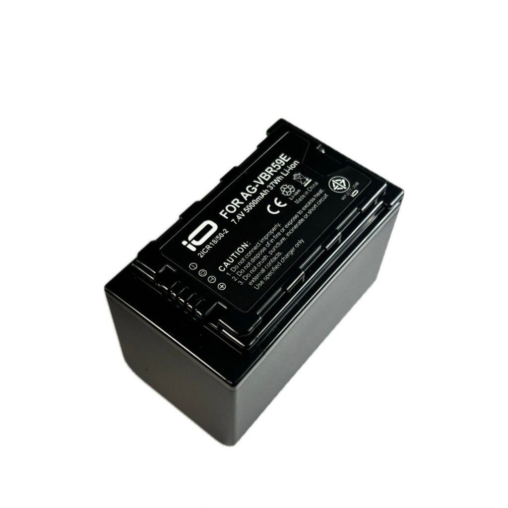 IO แบตเตอรี่กล้อง Camera Battery For Panasonic รหัสแบต AG-VBR59E(มี มอก.รับรอง รับประกันสินค้า 1 ปีเต็ม)ออกใบกำกับภาษีได