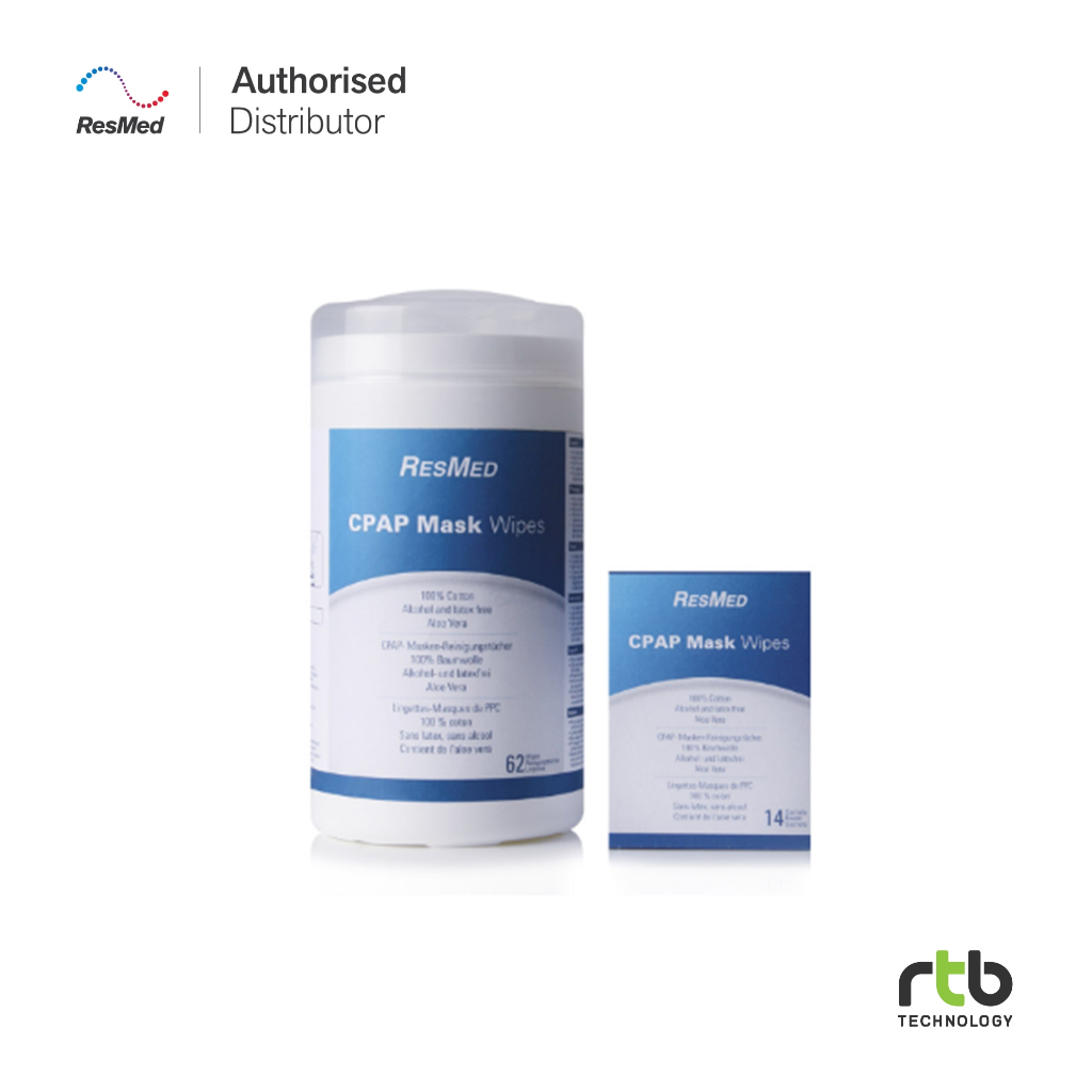 Resmed แผ่นมาส์ก เช็ดทำความสะอาดหน้ากาก CPAP Wipes Tub