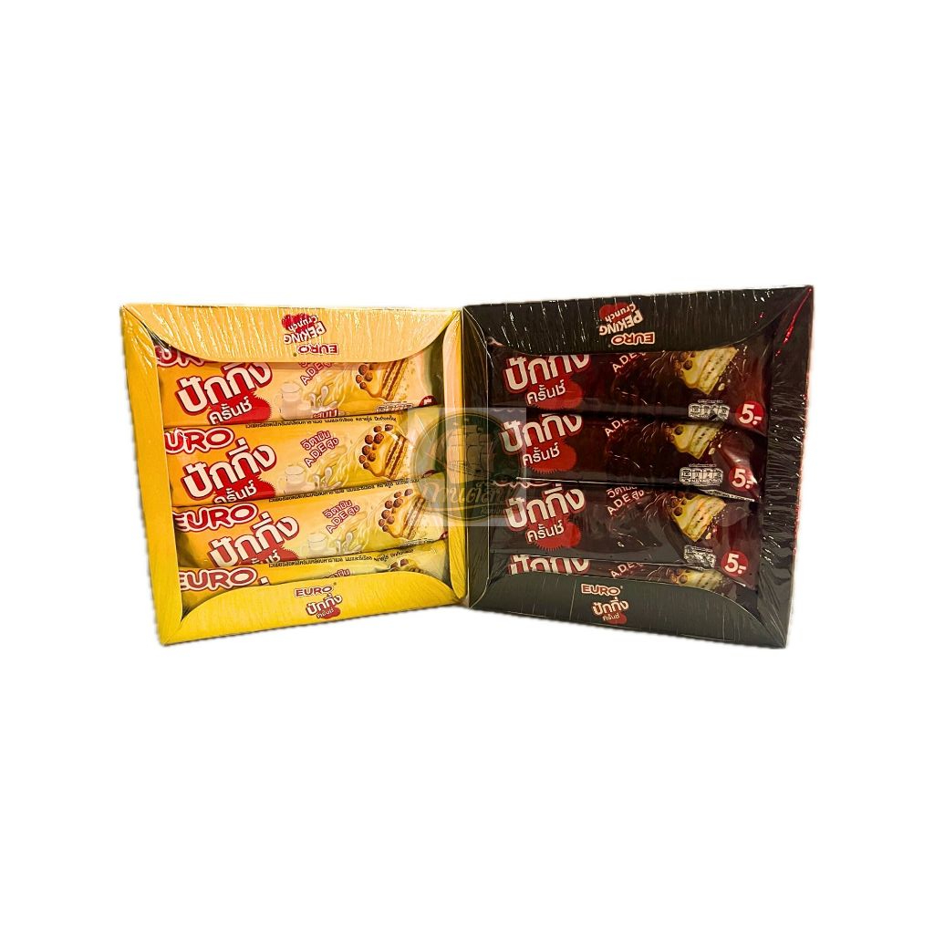 ยูโร่ ปักกิ่ง ครั้นซ์ เวเฟอร์สอดไส้ Euro Peking Cruch ปริมาณ 25 กรัม 12 ชิ้น