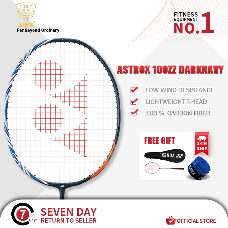 ASTROX-100ZZ 4U DARK NAVY ไม้แบดมินตันก้านเดียวคาร์บอนสีน้ำเงิน 28 ปอนด์สำหรับการฝึกอบรมมืออาชีพ