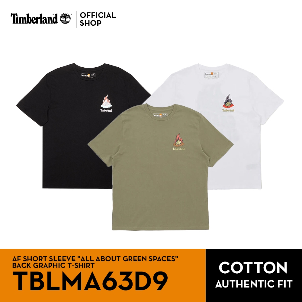 Timberland Men's AF SHORT SLEEVE "ALL ABOUT GREEN SPACES" BACK GRAPHIC T-SHIRT เสื้อยืด (TBLMA63D9)