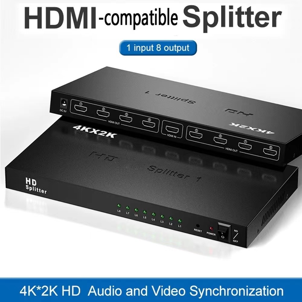 HDMI 2x8 Splitter 1 In 16 Out Switcher 4Kx2K 3D 1080p HDMI Splitter 2x8 HD HDMI Switch