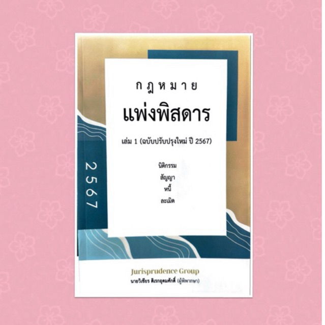 แพ่งพิสดาร เล่ม 1 ปรับปรุงปี 2567 จูริส วิเชียร ดิเรกอุดมศักดิ์