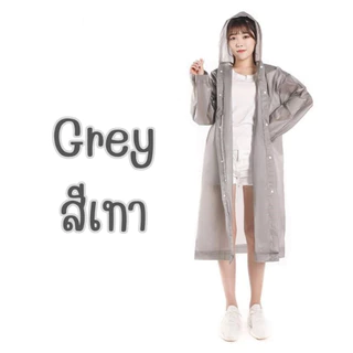 เสื้อกันฝนEVA Free sizeทันสมัยราคาถูก น้ำหนักเบาพกพาสะดวก ทนทาน ยืดหยุ่น ไม่ขาดง่าย ชุดกันฝน PVC Reusable เสื้อฝน