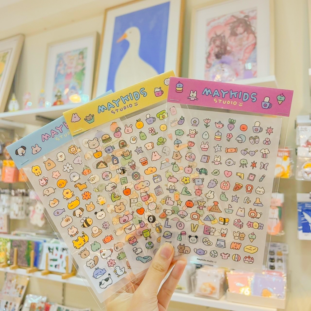Die-Cut Emoji Sticker สติกเกอร์ไดคัตรูปอิโมจิตัวจิ๋ว [Maykids Studio]