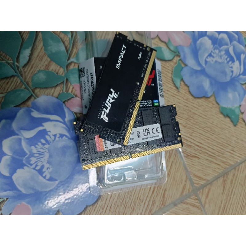 Ram Kingston fury โน๊ตบุ๊ค DDR4 16Gb 3200 เร็วแรง เปิด XMP ได้มือสองราคาถูก