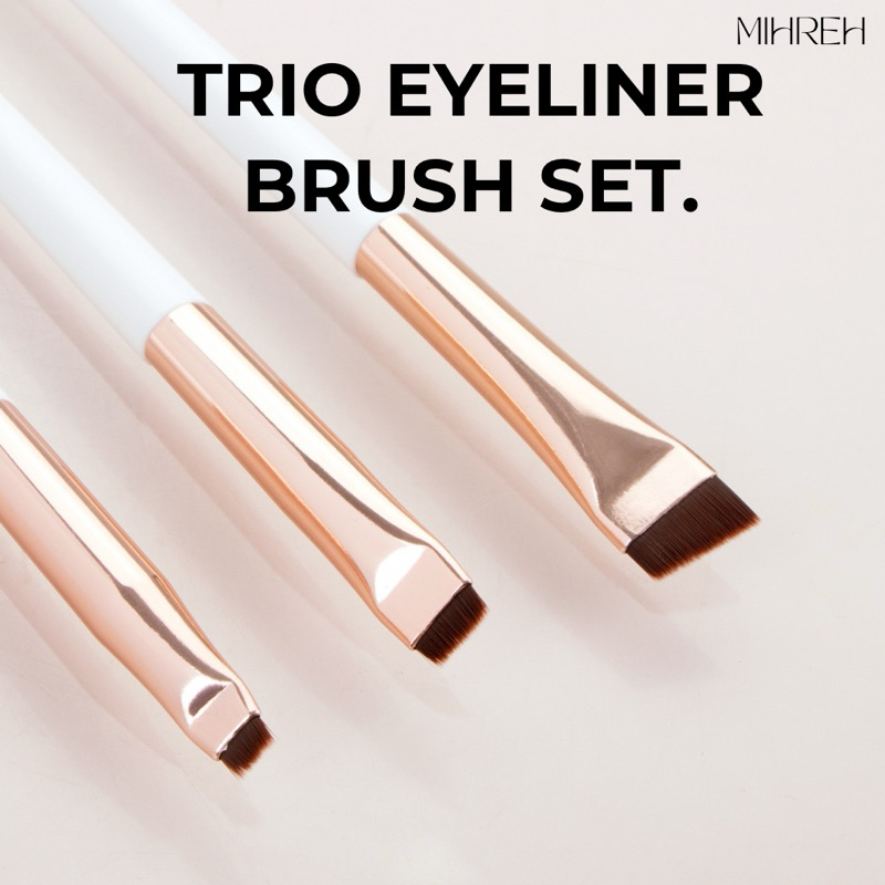 [2148] (พร้อมส่ง) Trio Eyeliner Brush Set ชุดแปรงอายไลเนอร์ (BR22)