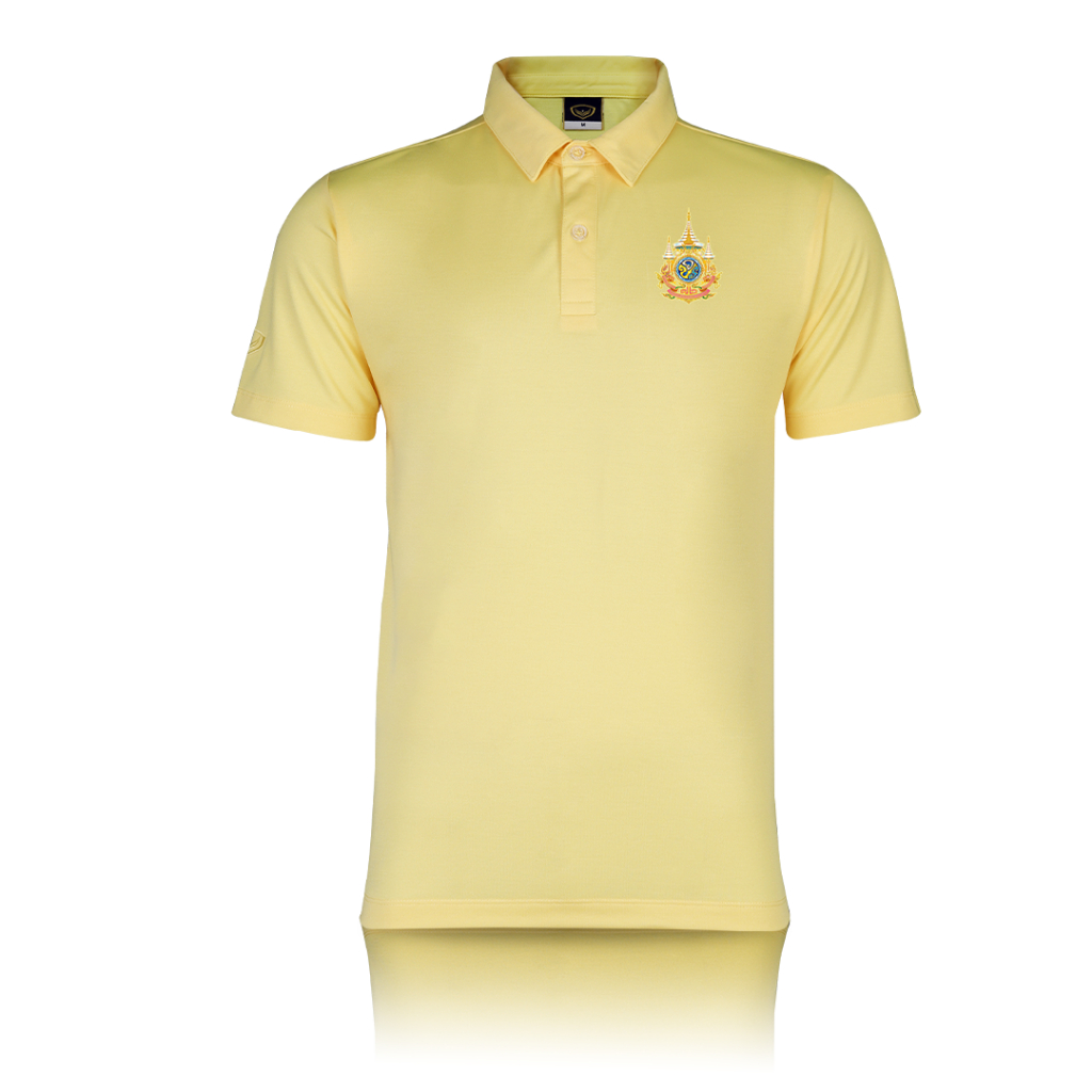 GRAND SPORT เสื้อคอปกสีล้วนตราสัญญลักษณ์ รหัส : 012292