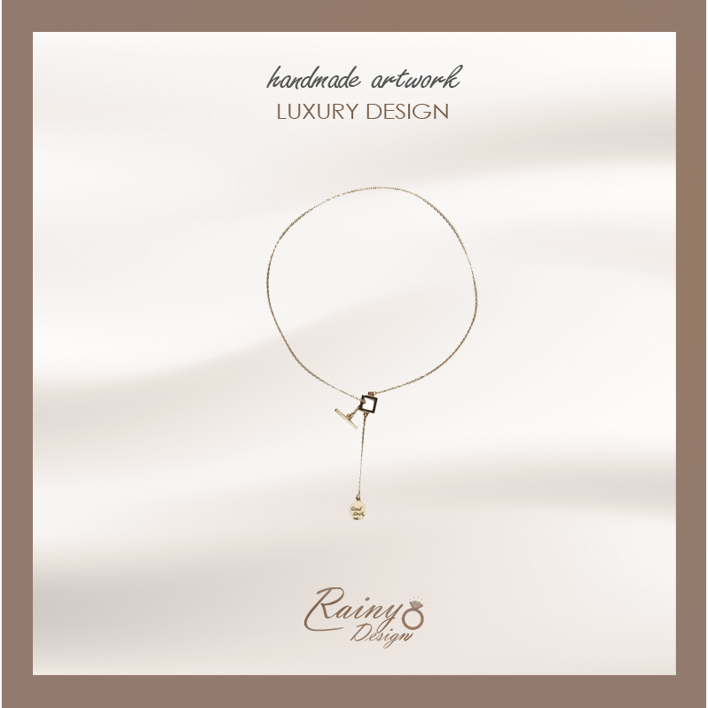 [NECK8] สร้อยคอนำโชค สร้อยคอแบบเส้นยาว สามารถปรับได้ OT Style Necklace เหมาะกับทุกลุค