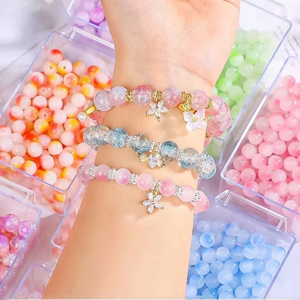 ชุดร้อยลูกปัด DIY ลูกปัดDIY สร้อยข้อมือลูกปัดDIY ลูกปัดร้อยสร้อย พร้อมอุปกรณ์ครบชุดและกล่องจัดเก็บ - รูปที่ 4