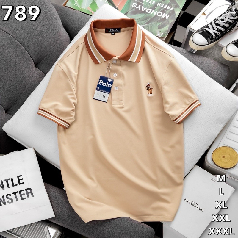 เสือโปโลผู้ชาย คอปกแขนสั้น ใส่ตีกอล์ฟ ใส่ลำลอง polo TL03