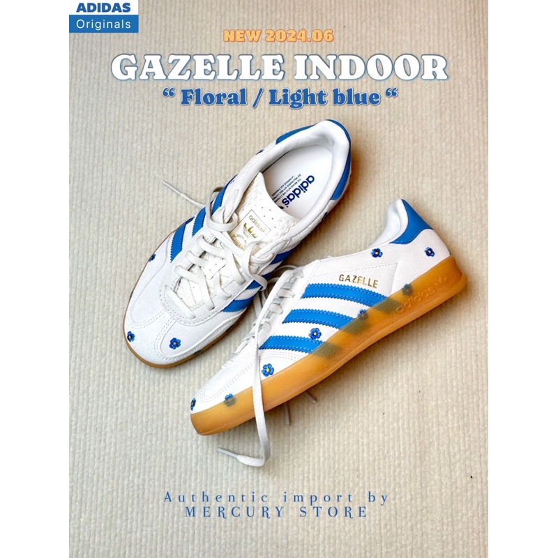 🇰🇷Adidas Original Gazelle Indoor _ IF4491🌼🩵