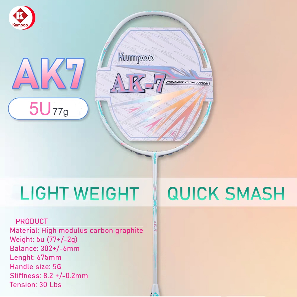 ไม้แบดมินตัน Kumpoo รุ่น AK-7 New Color (77g)