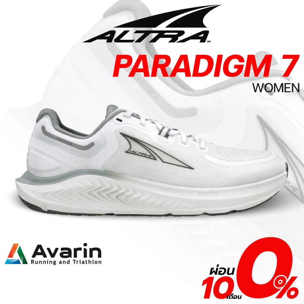 ALTRA Paradigm รุ่น 7  Women (ฟรี! ตารางซ้อม) รองเท้าวิ่งมาราธอน หนานุ่ม ป้องกันเท้าล้ม : Avarin Run