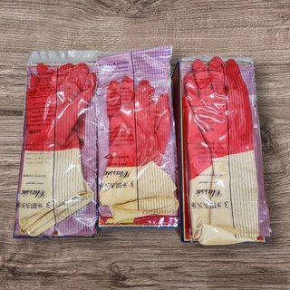 ถุงมือยาง ตราห่าน 2สี (12คู่) แม่บ้านใช้ เอนกประสงค์