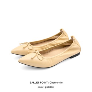 Sweet Palettes รองเท้าหนังแกะ Ballet Point Chamomile