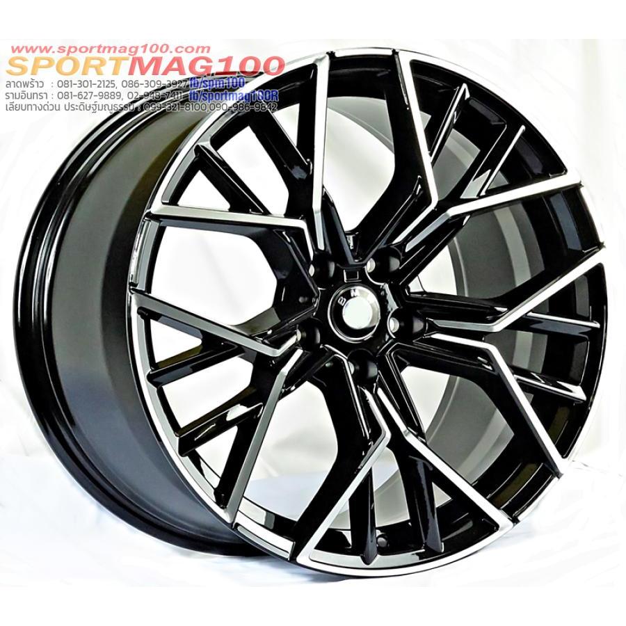 ล้อแม็กใหม่ Msport 5รู120 ET30-37 ดำหน้าเงา F8.5 R9.5-20นิ้ว(ราคา 4วง)