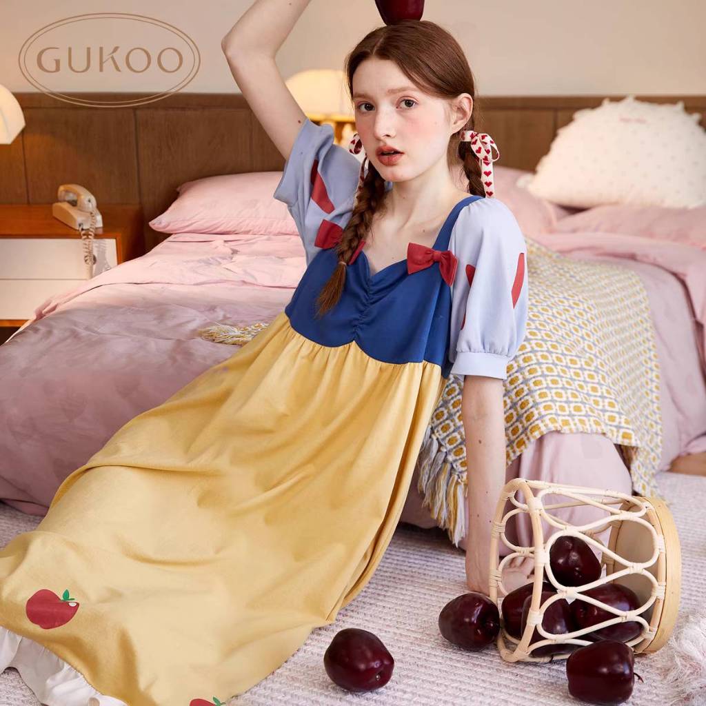 [Pre-order]GUKOO x Disney ชุดนอนชุดอยู่บ้าน เจ้าหญิงดิสนีย์ Snow White , Alice in Wonderland ,The li
