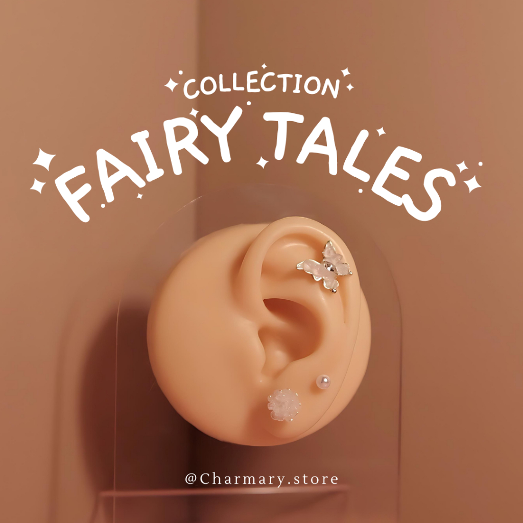 [ลดล้างสต๊อก ก.ย.- พ.ย.][สินค้าพร้อมส่ง ] ต่างหู Fairy Tales