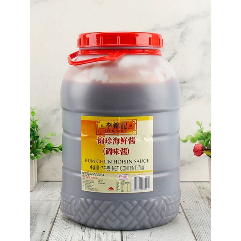 สูตรลับภัตตาคาร ซอสฮอยซิน Hoisin ลีกุมกี่ Lee Kum Kee 李锦记 7000g锦珍海鲜酱 7kg/ขวด