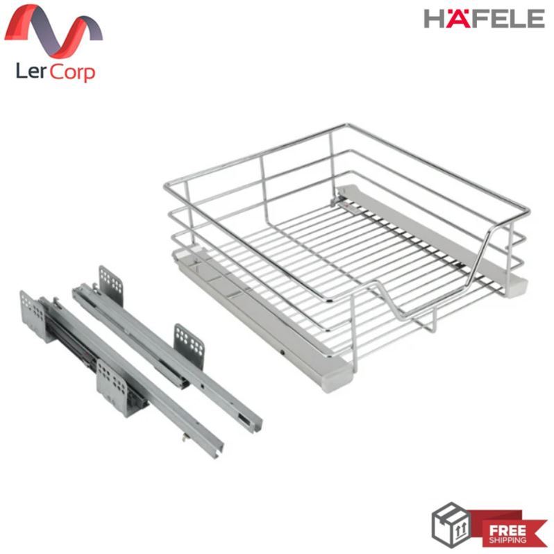 (HAFELE) ชุดตะแกรงดึง แบบเปิดหน้าบาน (495.35.123) สำหรับตู้ขนาด 600 มม.(549.03.134)
