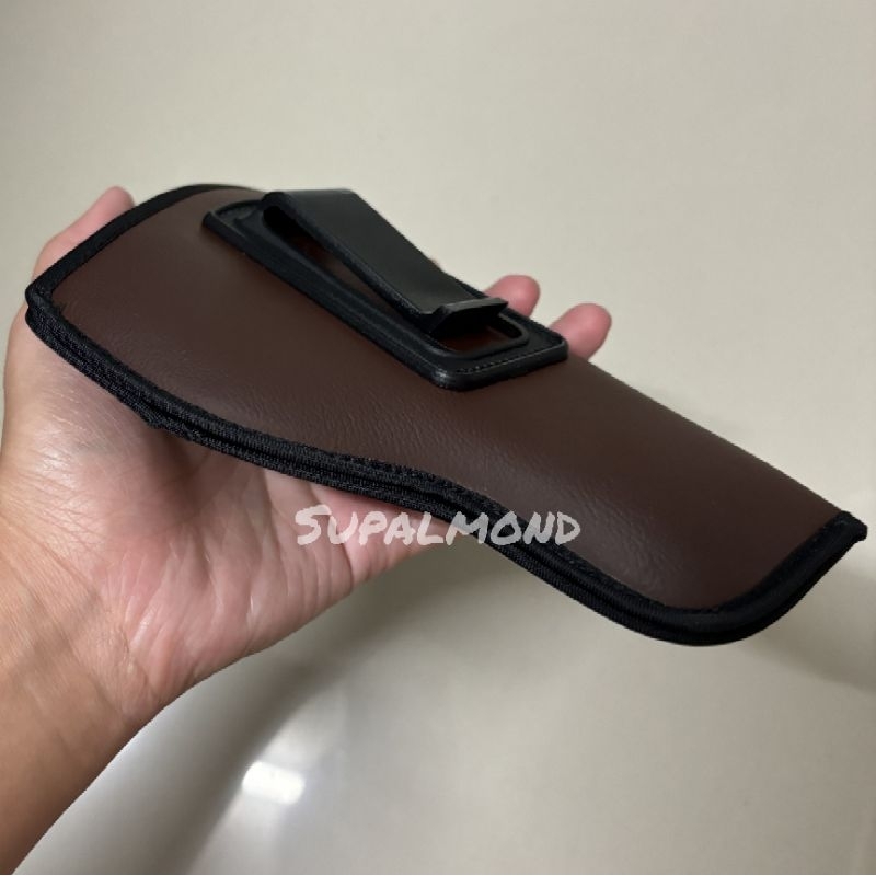 ซองปืนพกซ่อน (ใช้พกด้านใน) หนังเทียมสีดำและสีน้ำตาล ตะขอพลาสติก รุ่น glock19,17,26, Sig p320, p365,CZ,92F,1911,PX4,7.65 - รูปที่ 5