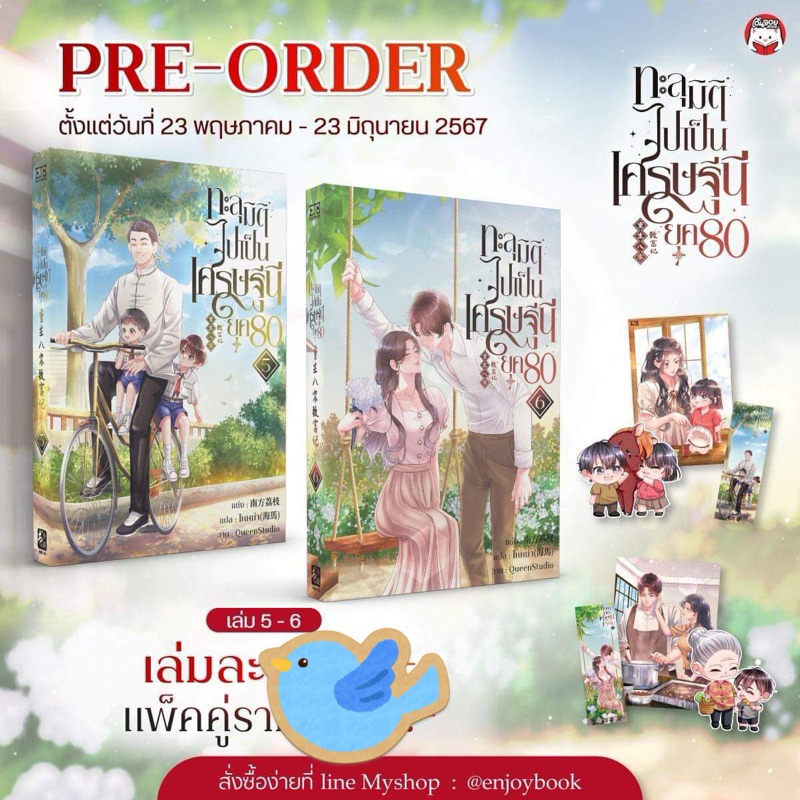 นิยายแปล ทะลุมิติไปเป็นเศรษฐีนียุค80 เล่ม 1-6 (8 เล่มจบ) / แยกเล่ม