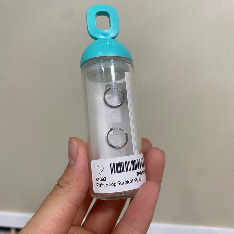 ต่างหูห่วง NooYoo Plain Hoop Surgical Steel ของใหม่ค่ะ เหมาะสำหรับคนแพ้ง่าย