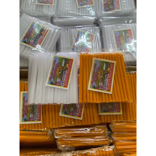 เทียนตราเสือ เบอร์5 * ยกลัง 50ห่อ * เทียนไขเล่มเล็ก แต่งขันธ์ห้า/ขันธ์แปด
