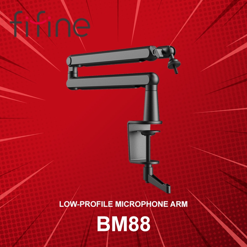 ขาจับไมค์ FIFINE BM88 Low-Profile Microphone Arm ประกันศูนย์ 1 ปี